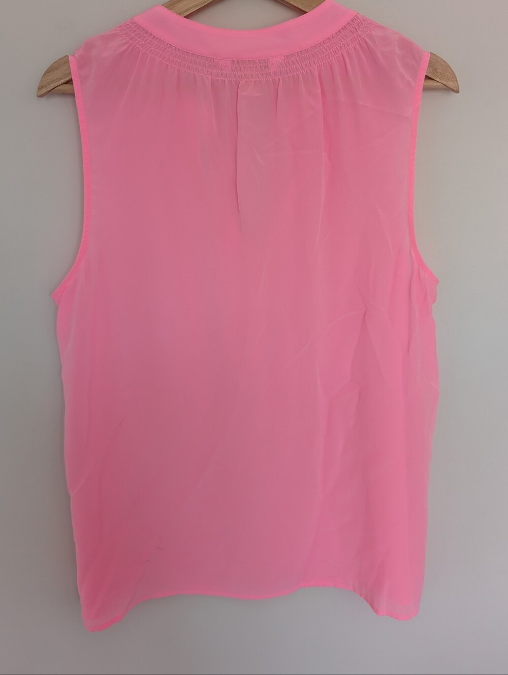 Lilly Pulitzer Sleeveless Elsa Top in Rousseau Pink Women's Size Large Silk - Picture 7 of 9